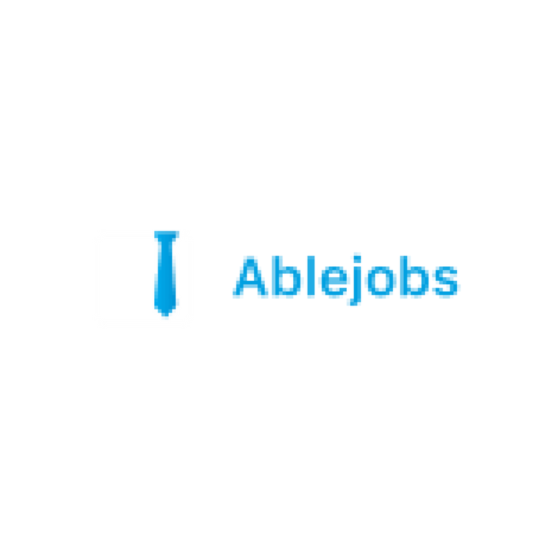 Able Jobs Logo. Devzery, a leading provider of cutting-edge software testing solutions and comprehensive QA (Quality Assurance) services, ensures Able Jobs software's stability and functionality.